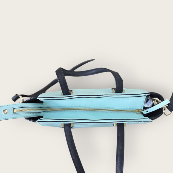Kate Spade New York Cedar Street Small Hayden Top Handle Bag Aqua Black OS - Picture 9 of 16